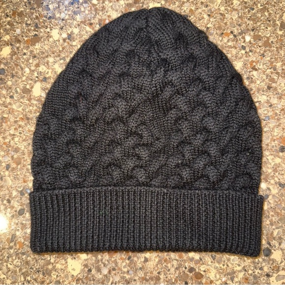 DOLCE & GABBANA‎ 100% Wool Beanie Knit Crochet Black One Size main image 4